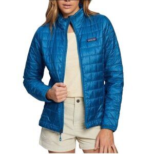 Patagonia Nano Puff Insulated Jacket Blue Down Full Zip Size XS